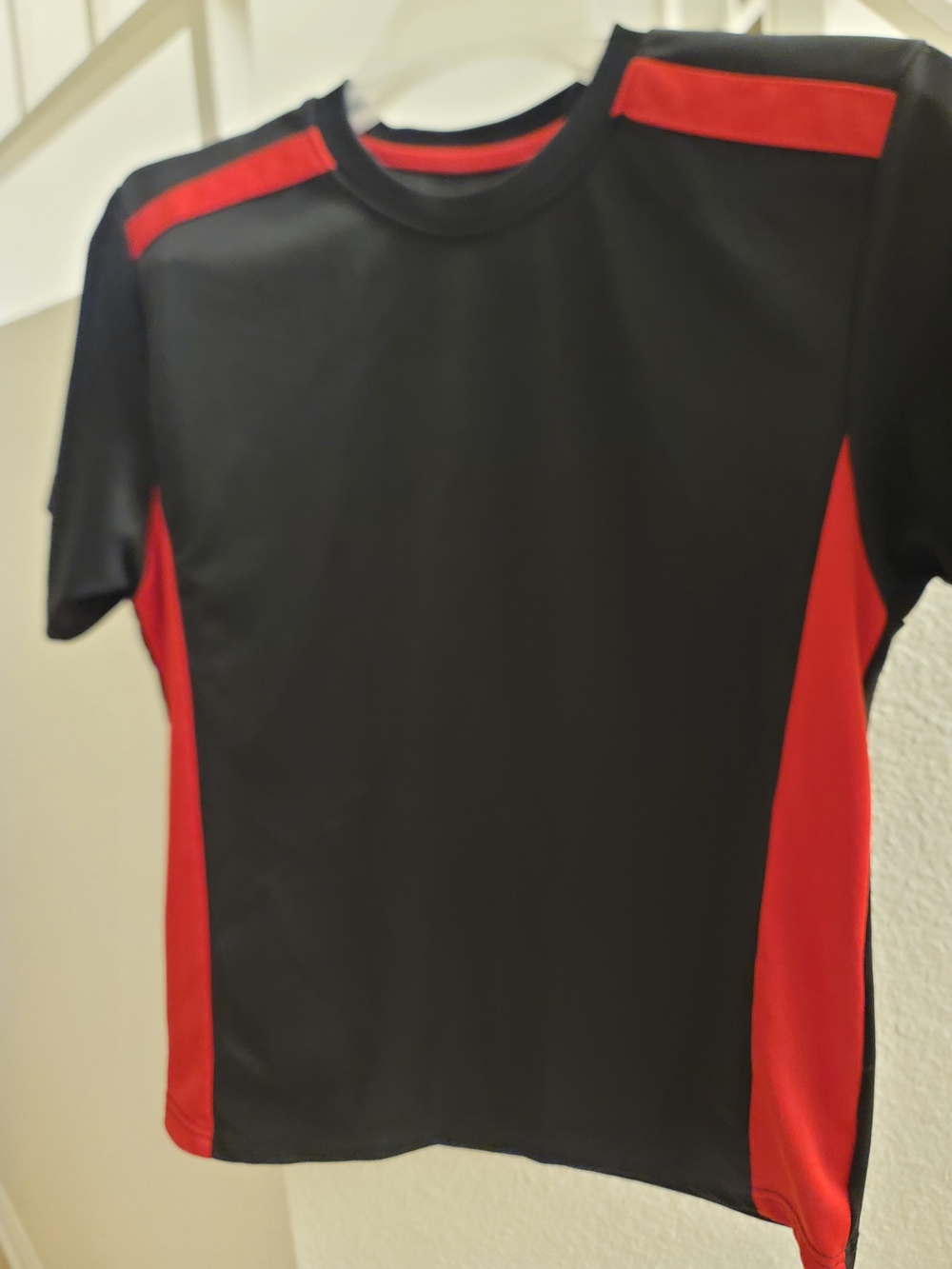 Athletic Works Black and Red Kids Athletic Tee